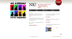Desktop Screenshot of nokidding.net
