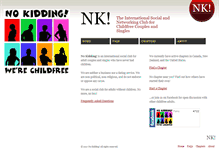 Tablet Screenshot of nokidding.net